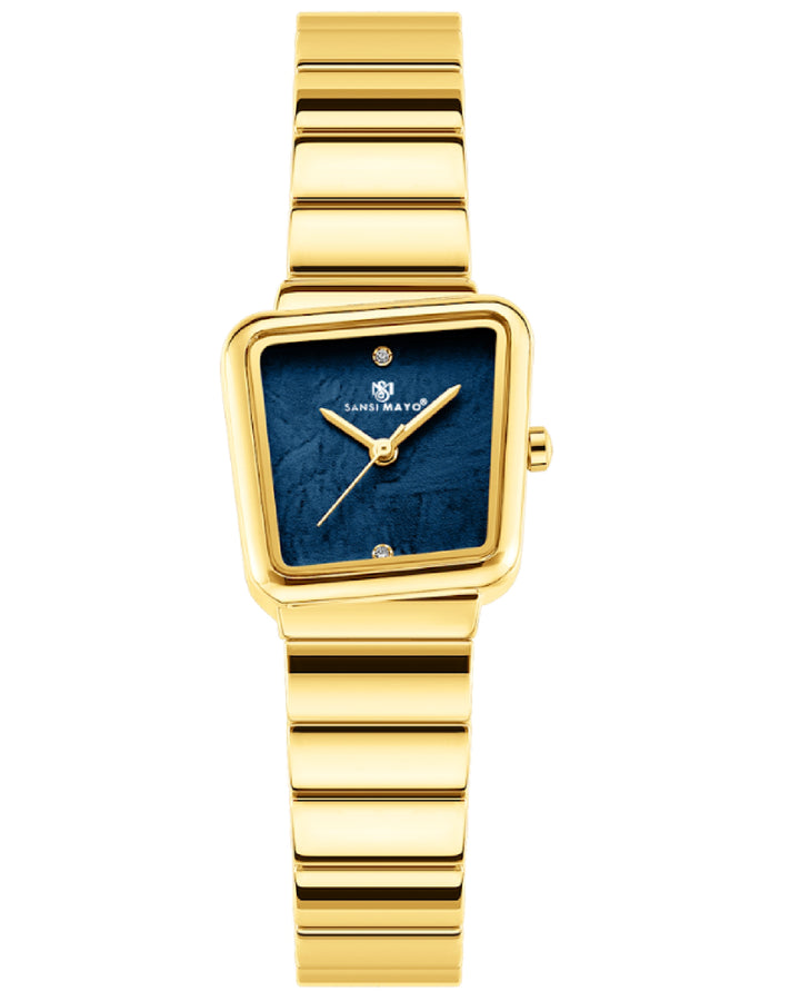 Square Case Edition (Gold, Blue Dial)