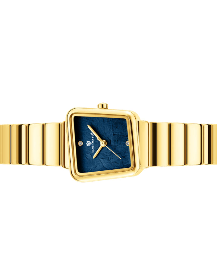 Square Case Edition (Gold, Blue Dial)