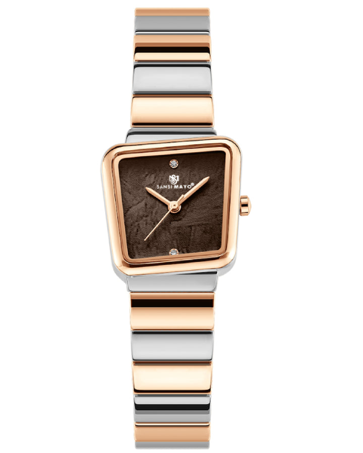 Silver Rose Gold Edition (Brown Dial)