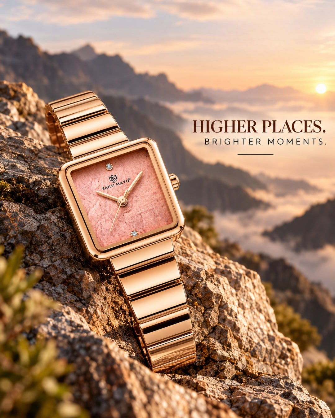 Square Case Edition (Rose Gold, Rose Gold Dial)