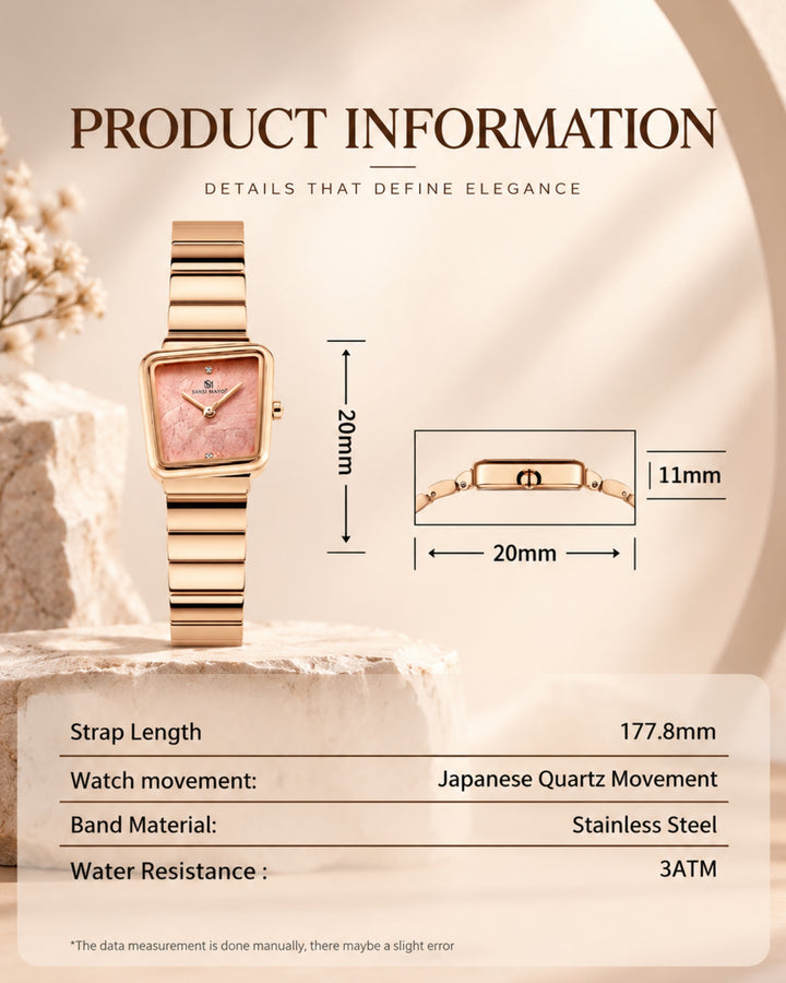 Square Case Edition (Rose Gold, Rose Gold Dial)