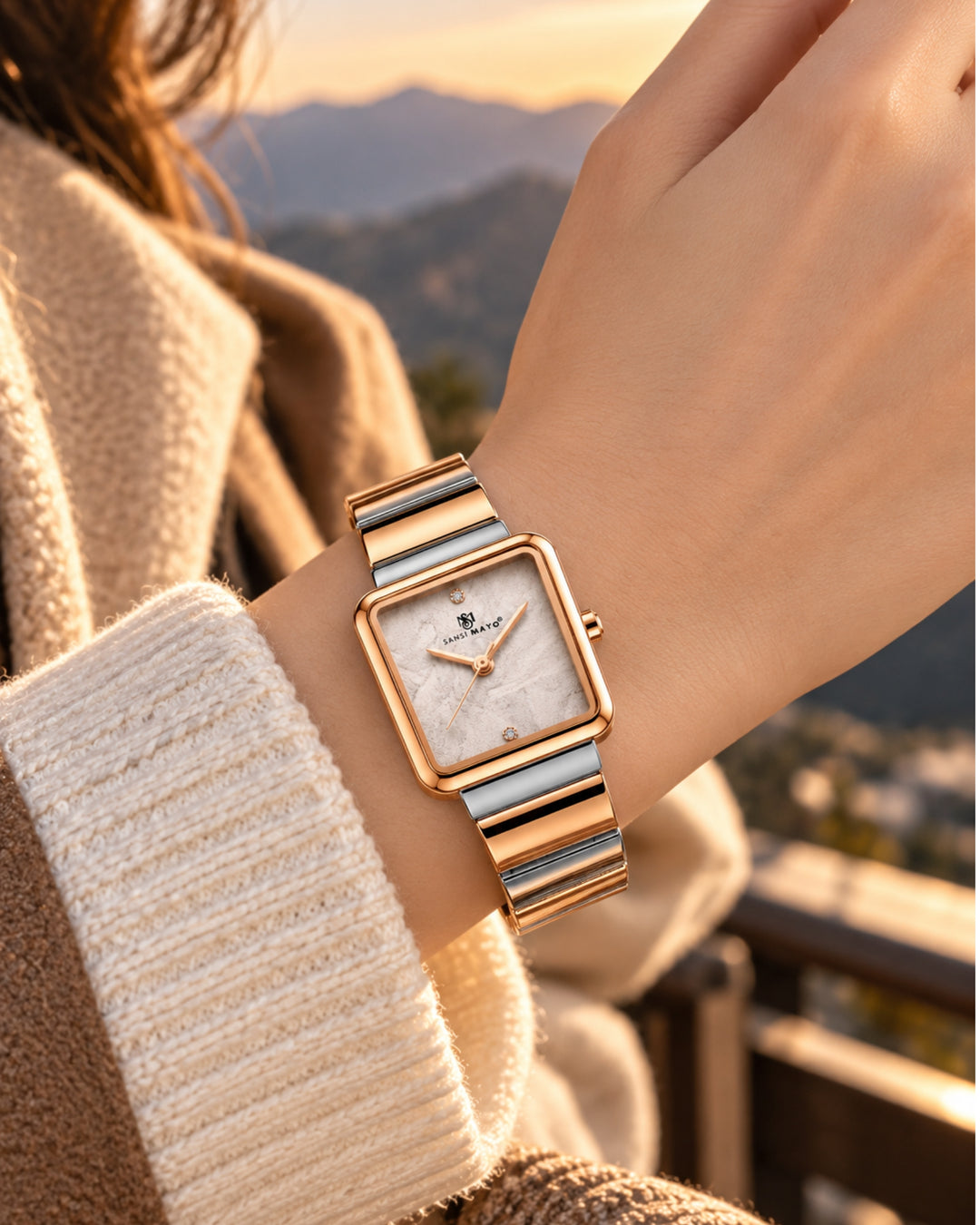 Silver Rose Gold Edition (White Dial)