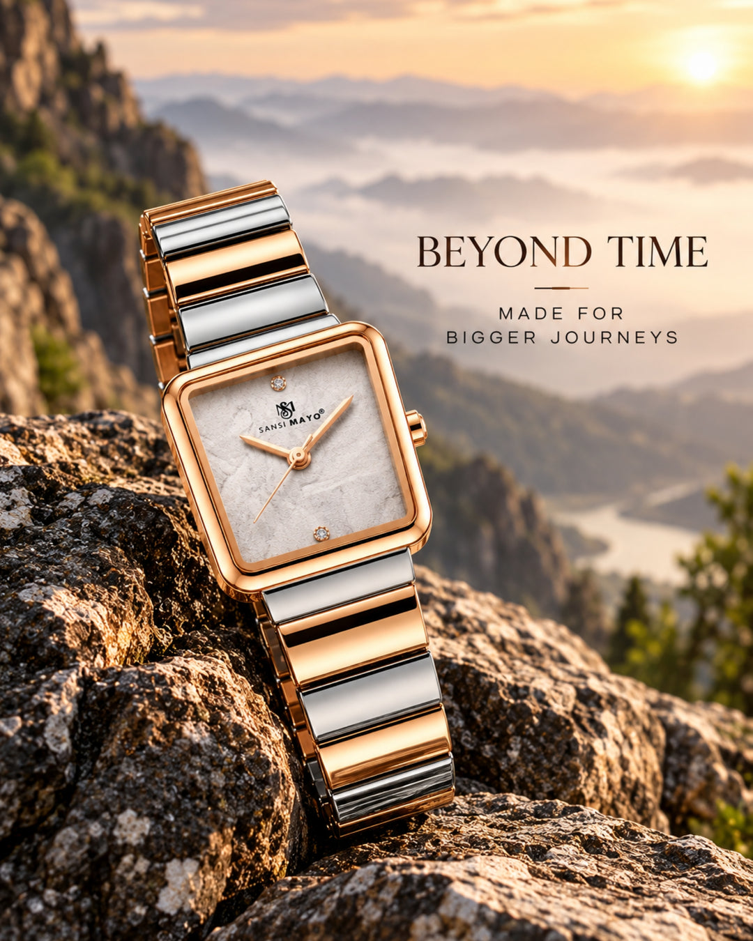 Silver Rose Gold Edition (White Dial)