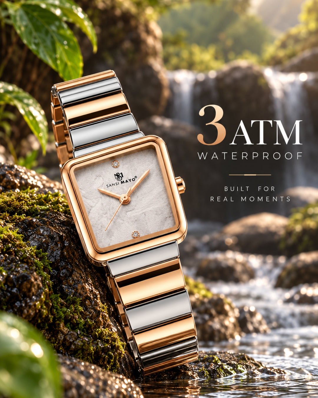 Silver Rose Gold Edition (White Dial)