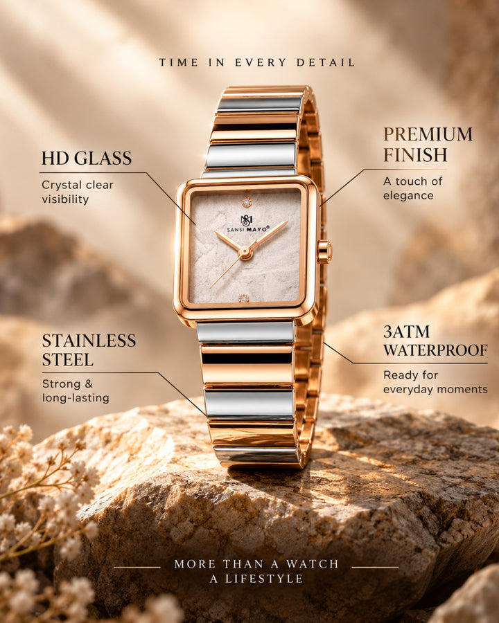 Silver Rose Gold Edition (White Dial)