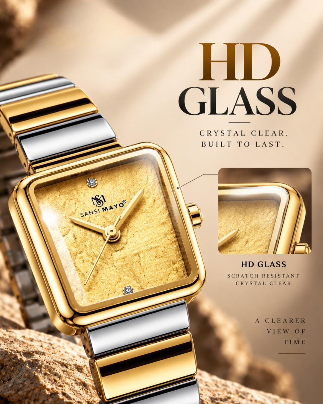 Two-Tone silver Gold (Gold Dial)