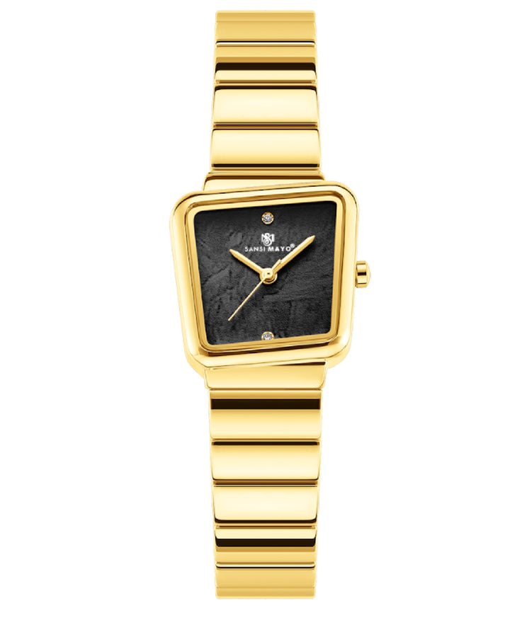 Square Case Edition (Gold, Black Dial)