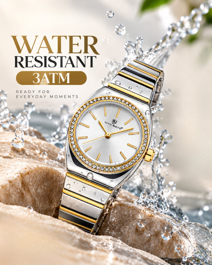 Egyptian Stone MIKA Edition (Grey Dial, Two Tone silver Gold)