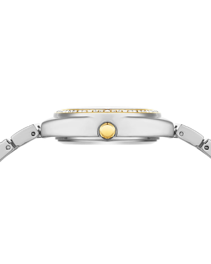 Gold Dial Two Tone silver Gold Watch -Egyptian Stone Edition
