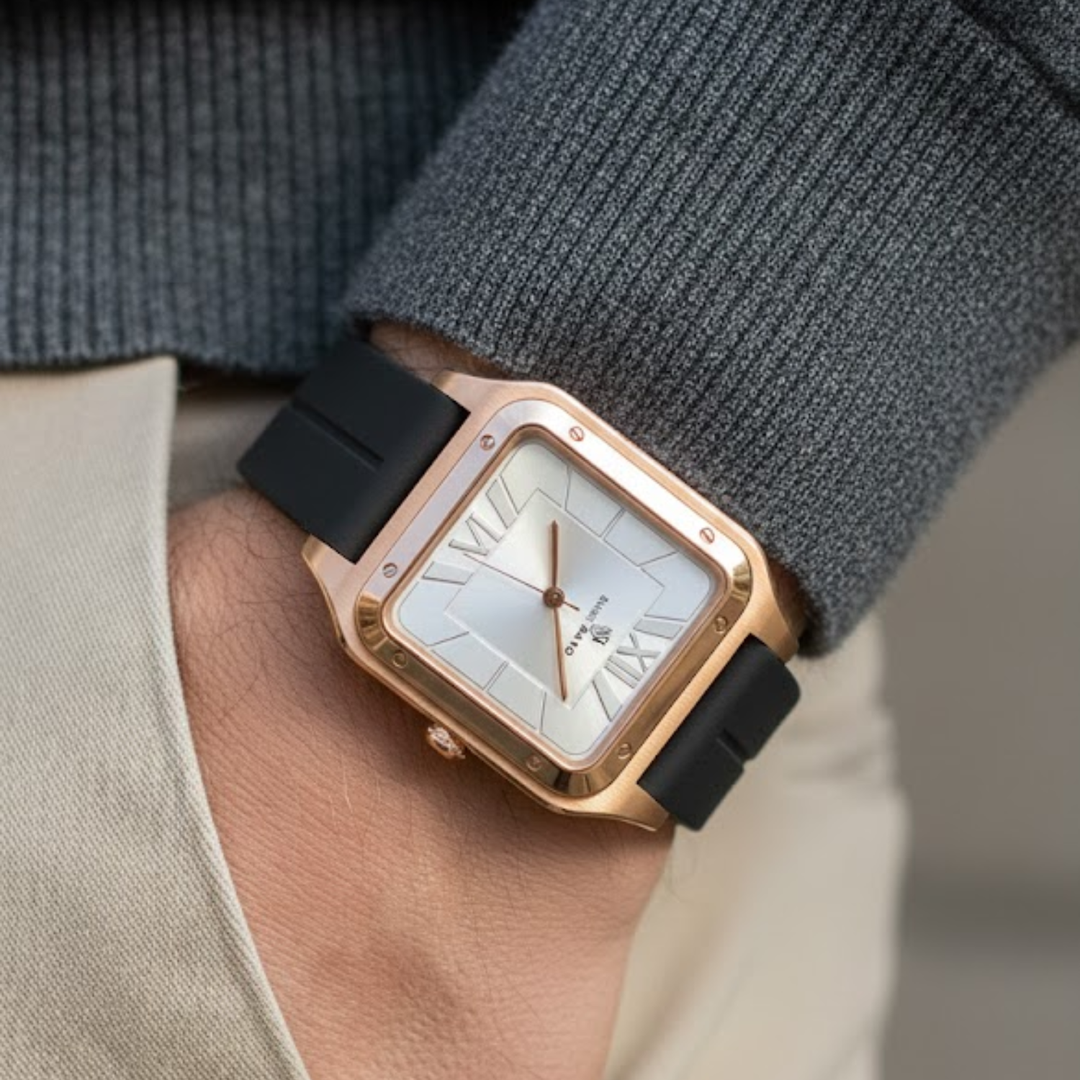 Arctic White Square Analog