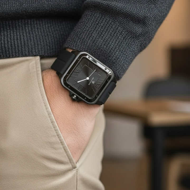 Obsidian Black Square Analog