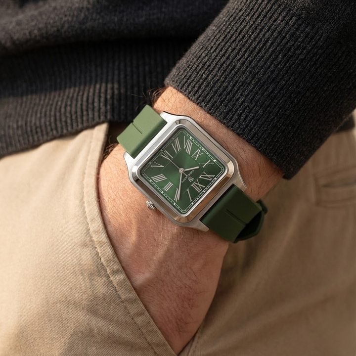 Forest Green Square Analog