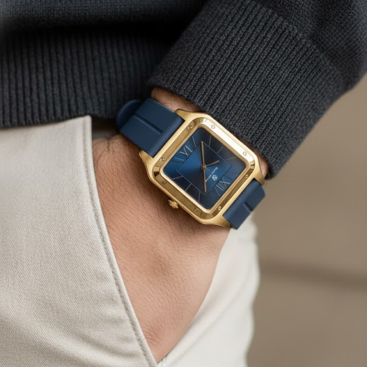 Royal Blue Square Analog