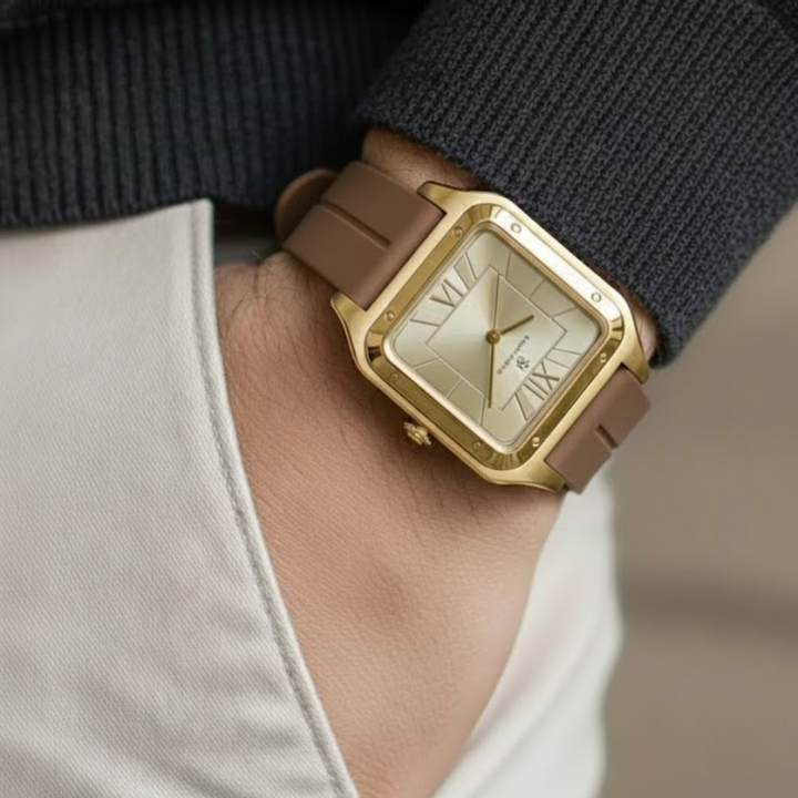 Luxe Gold Square Analog