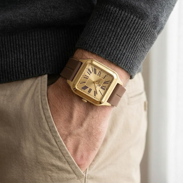 Luxe Gold Square Analog