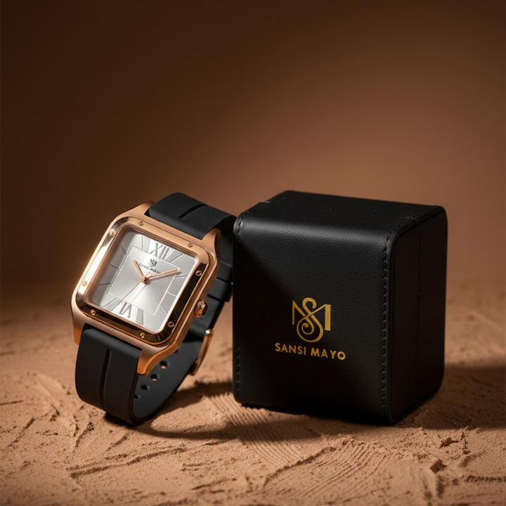 Arctic White Square Analog