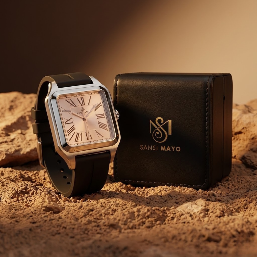 Arctic White Square Analog