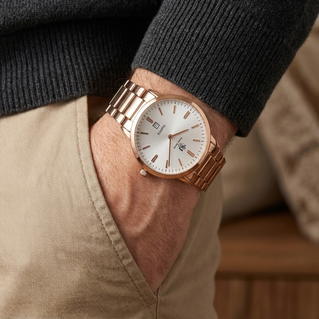 Rose Gold Wrist Watch