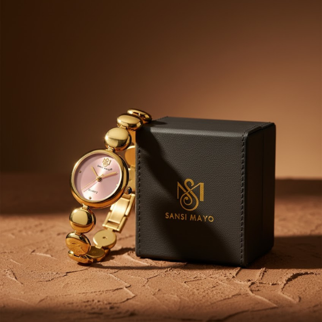 Sansi Mayo LYANA Pink Dial Gold Women’s Watch