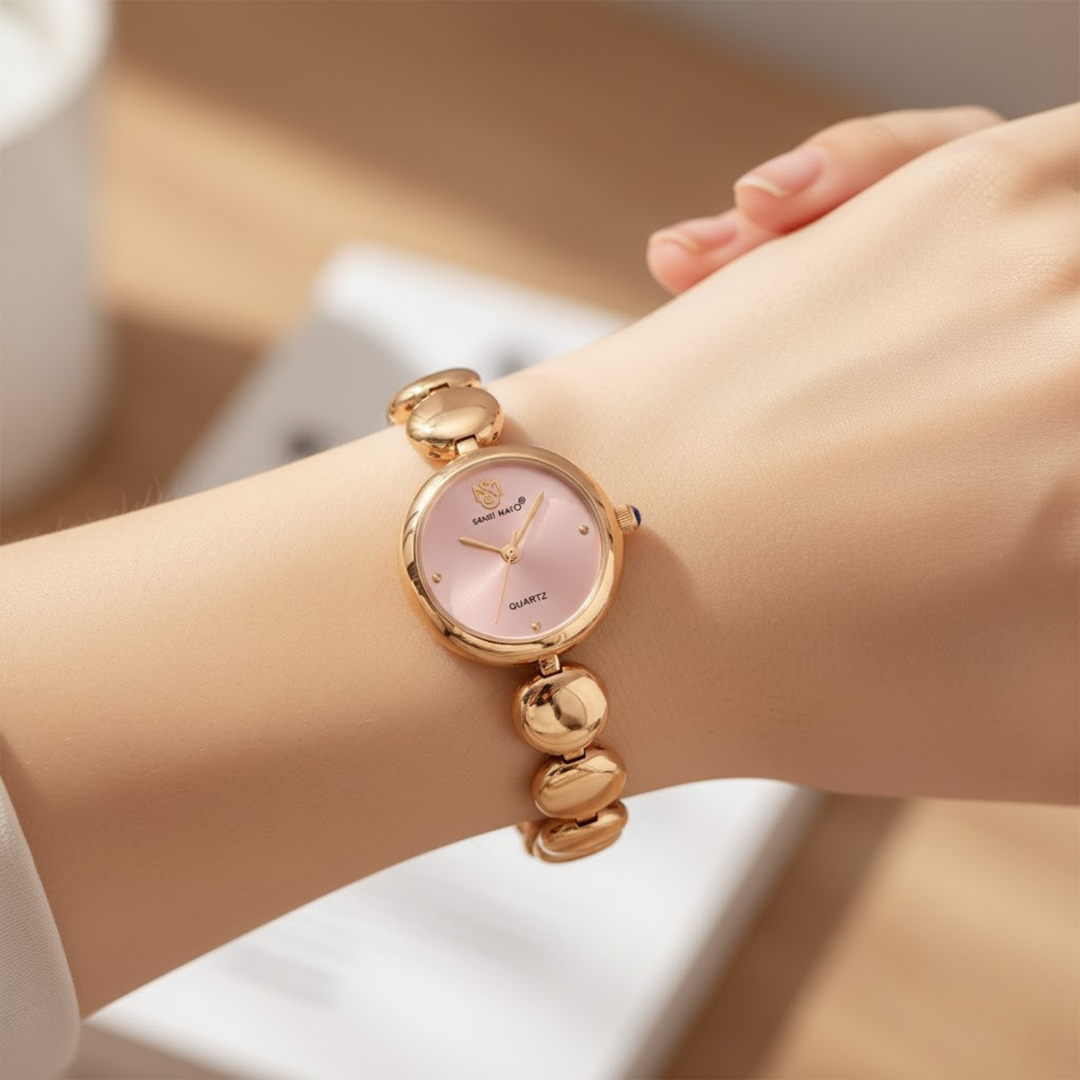 Sansi Mayo LYANA Pink Dial Gold Women’s Watch
