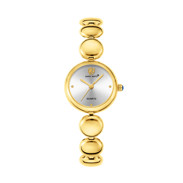 Sansi Mayo LYANA White Dial Gold Stainless Steel Women’s Watch