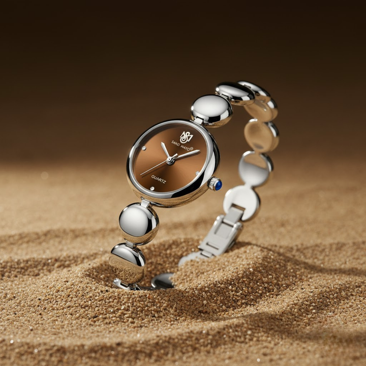 Sansi Mayo LYANA — Brown Dial & Silver Stainless Steel Women’s Watch