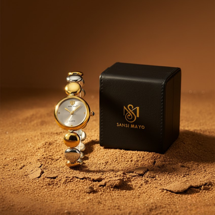 Sansi Mayo LYANA — Grey Dial, Two Tone Silver Gold Stainless Steel Women’s Watch