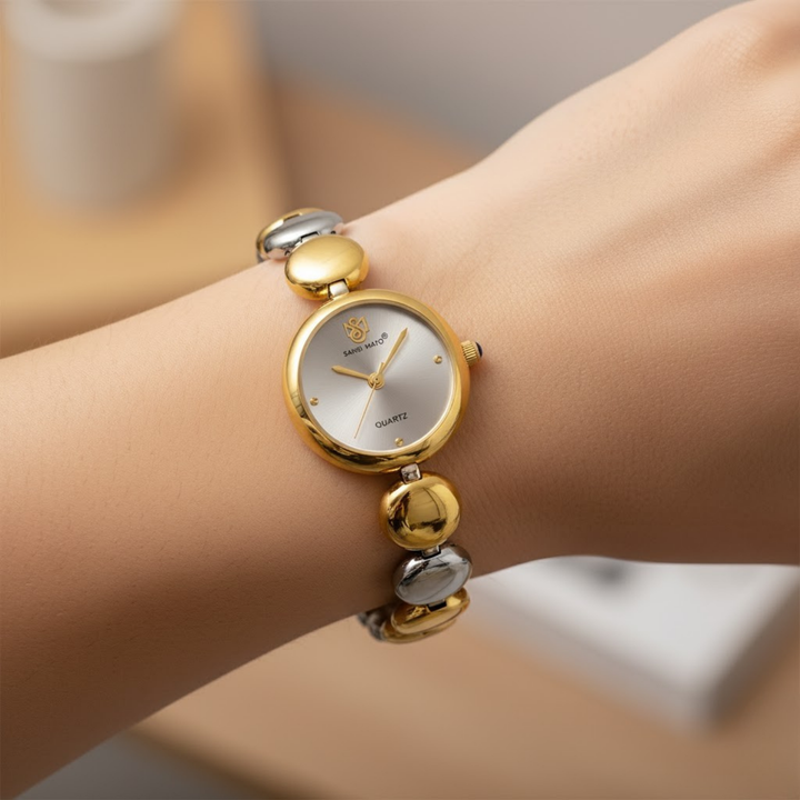 Sansi Mayo LYANA — Grey Dial, Two Tone Silver Gold Stainless Steel Women’s Watch