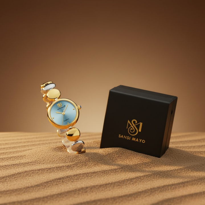 Sansi Mayo Lyana Sky Blue Gold Edition — Women’s Quartz Watch