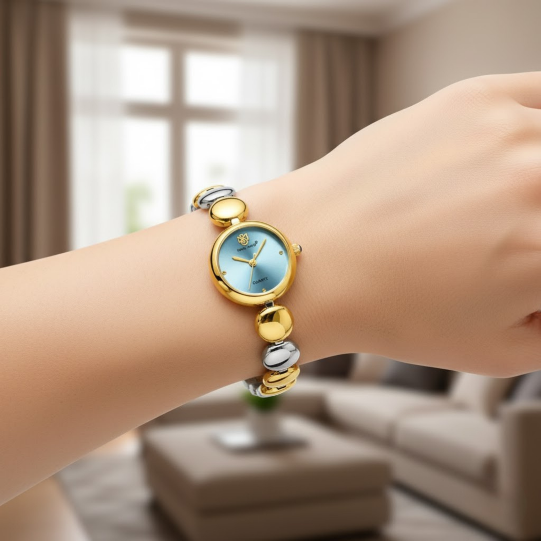 Sansi Mayo Lyana Sky Blue Gold Edition — Women’s Quartz Watch