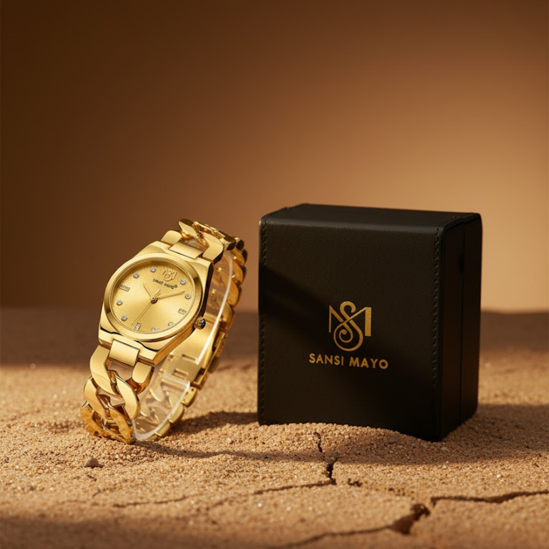 Sansi Mayo Liora Bracelet Style Watch — Gold Dial, Gold Edition