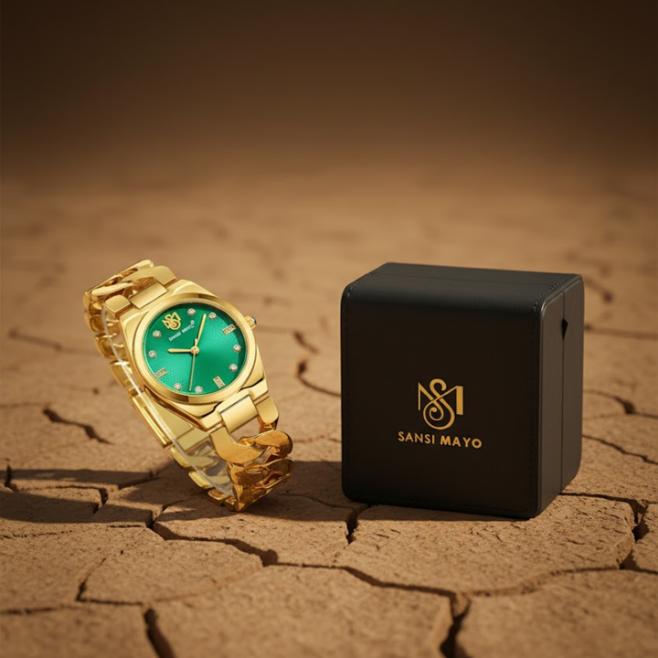 Sansi Mayo Liora Bracelet Style — Green Dial, Gold Edition
