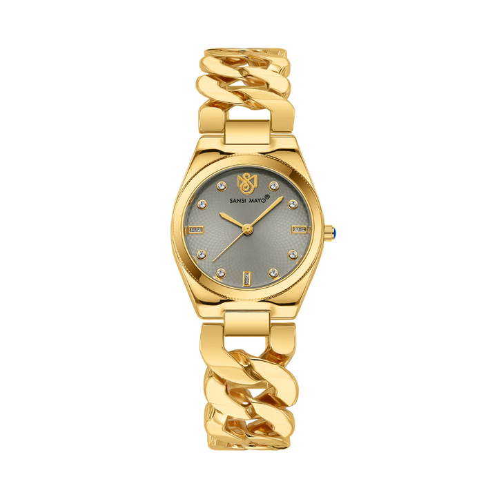 Sansi Mayo Liora Bracelet Style Watch — Grey Dial, Gold Edition