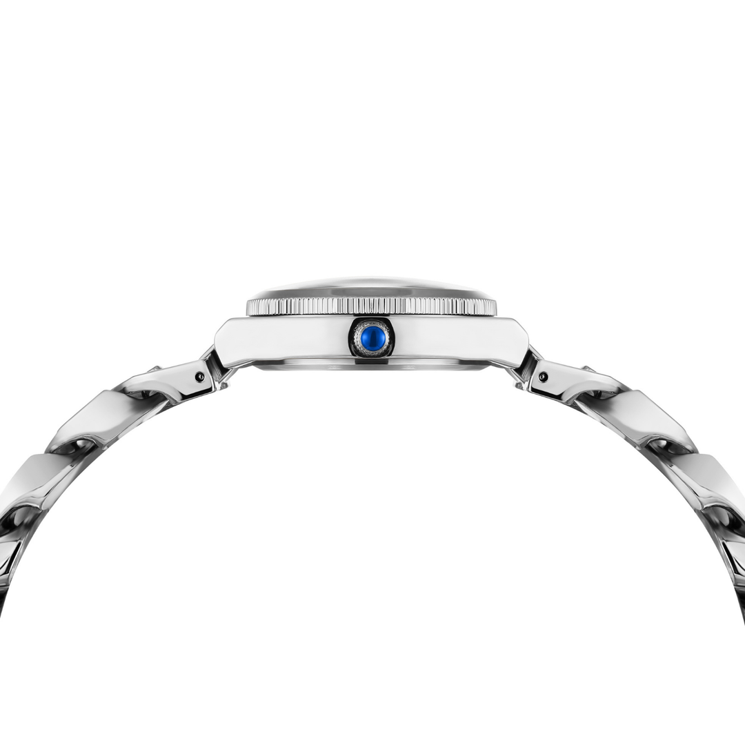 LIORA Black Dial Silver Bracelet Watch – Sansi Mayo