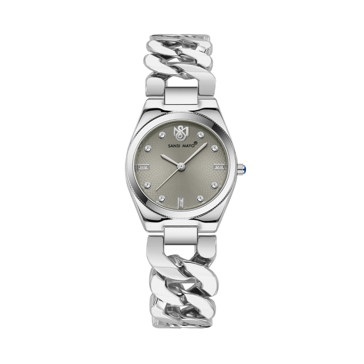 Sansi Mayo LIORA Bracelet Style Watch — Grey Dial, Silver Edition