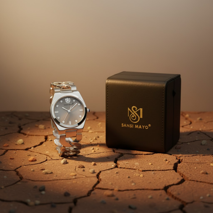 Sansi Mayo LIORA Bracelet Style Watch — Grey Dial, Silver Edition