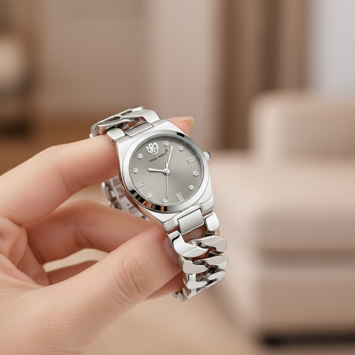 Sansi Mayo LIORA Bracelet Style Watch — Grey Dial, Silver Edition