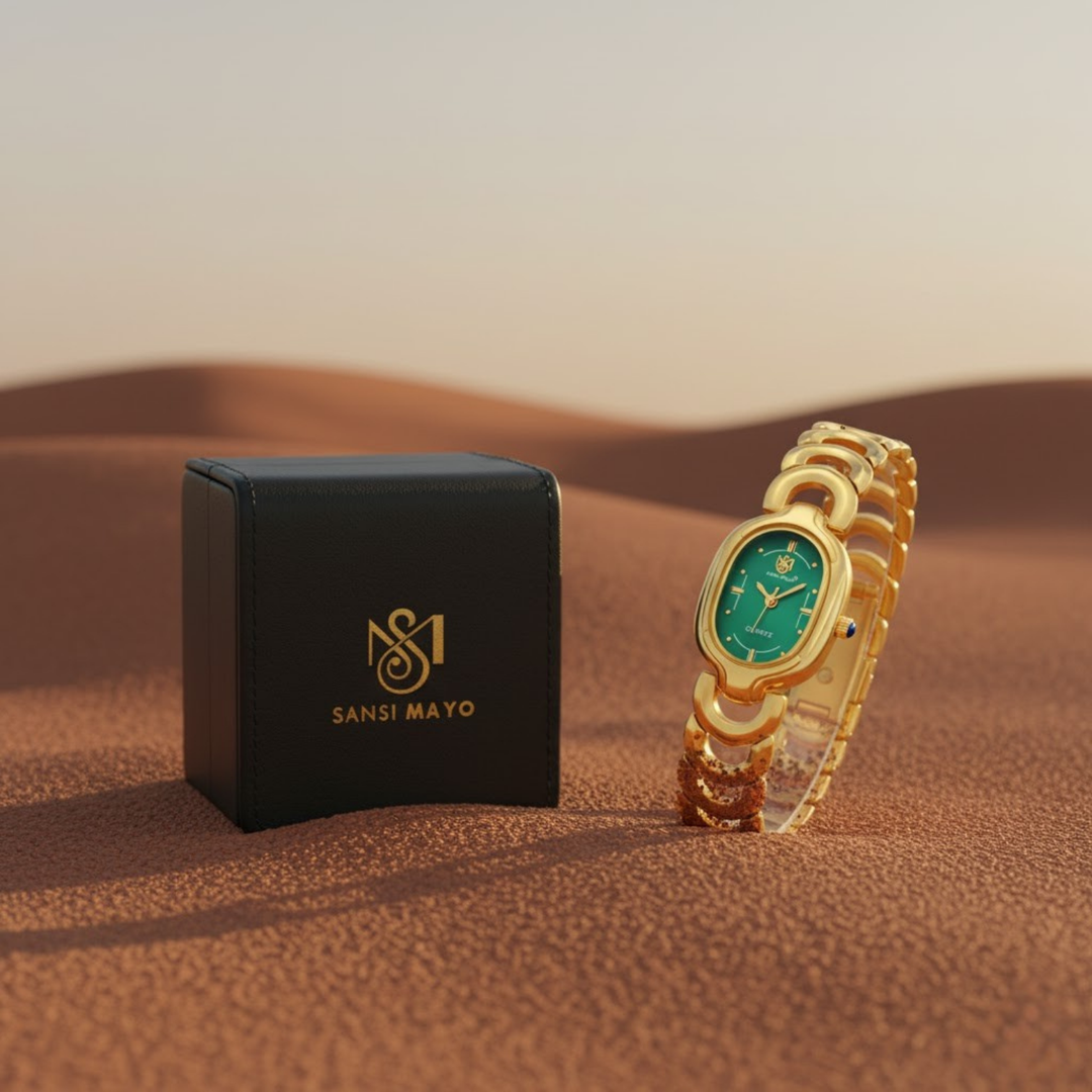 Sansi Mayo VETRA — Green Dial & Gold Bracelet