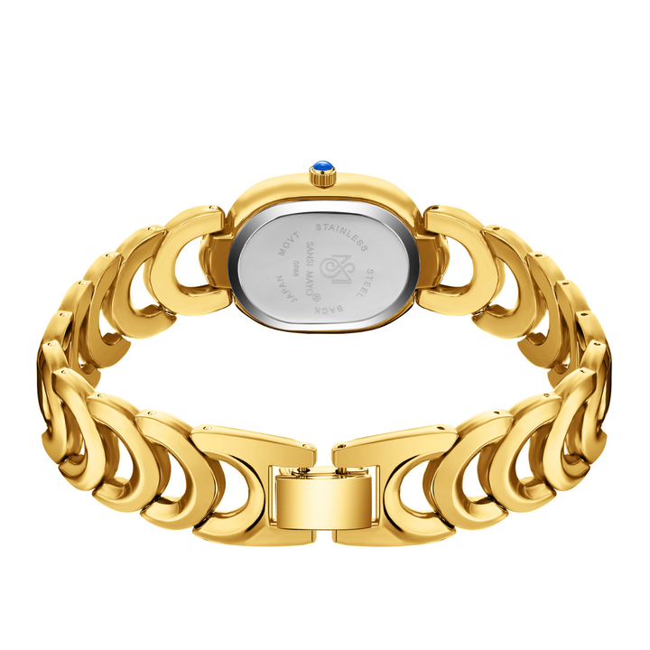 Sansi Mayo VETRA — Sky Blue Dial & Gold Bracelet
