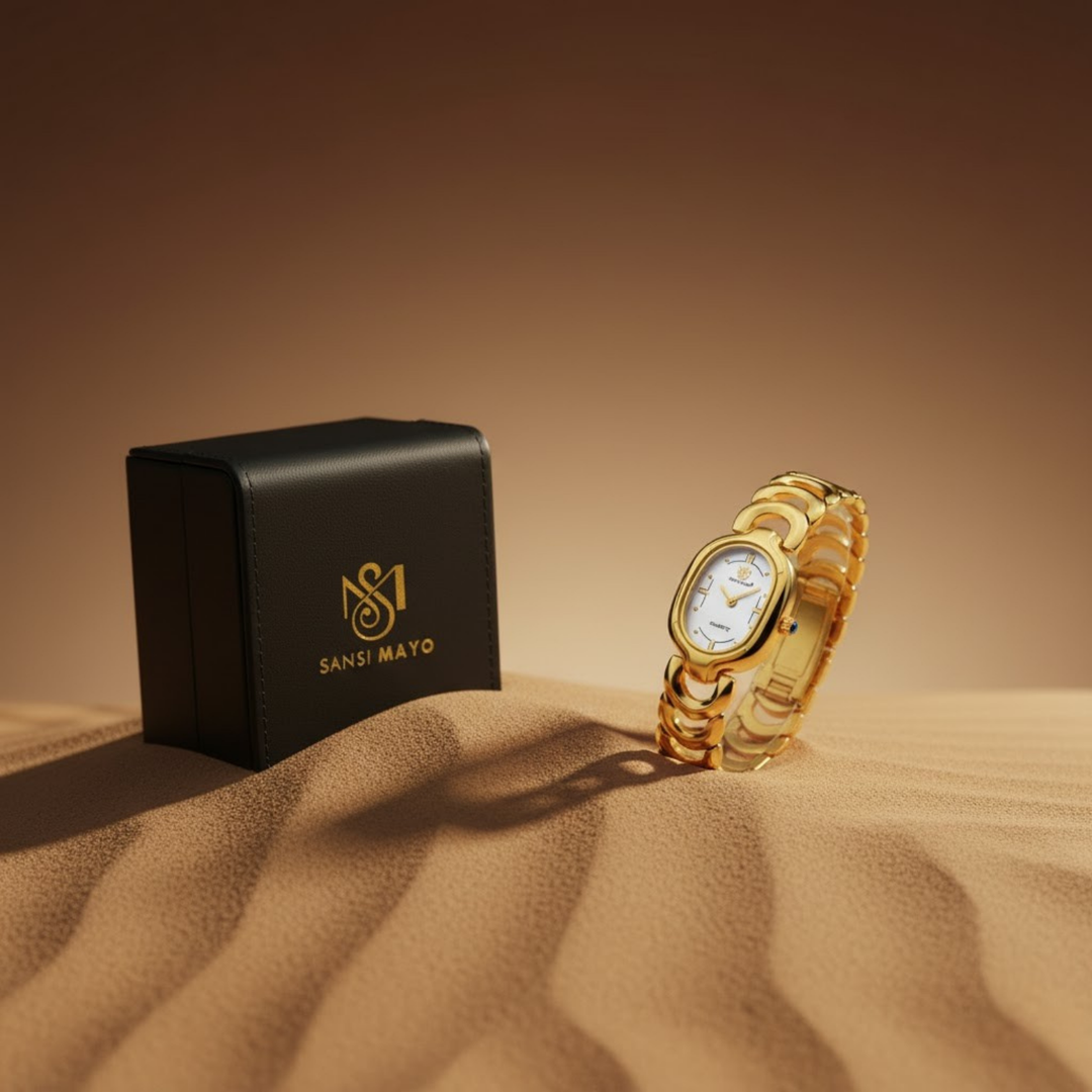 Sansi Mayo VETRA — White Dial & Gold Bracelet