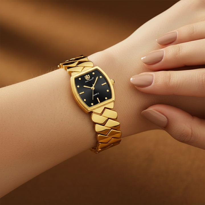 Sansi Mayo NIXIE — Black Dial, Gold Stainless Steel Women’s Watch