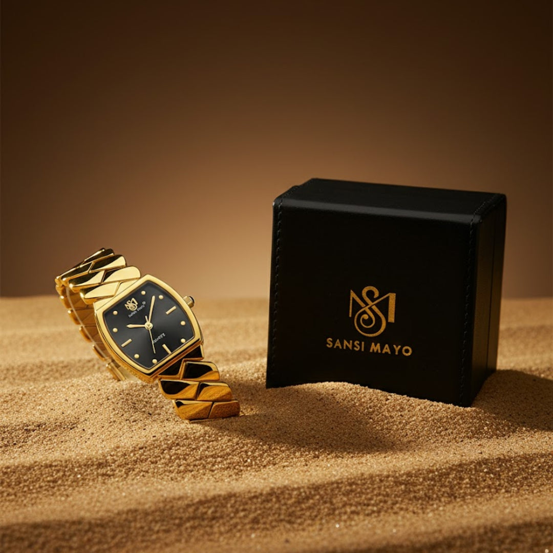 Sansi Mayo NIXIE — Black Dial, Gold Stainless Steel Women’s Watch