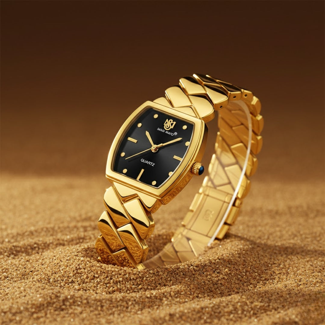 Sansi Mayo NIXIE — Black Dial, Gold Stainless Steel Women’s Watch