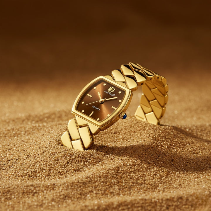 Sansi Mayo NIXIE Gold Brown Dial Watch