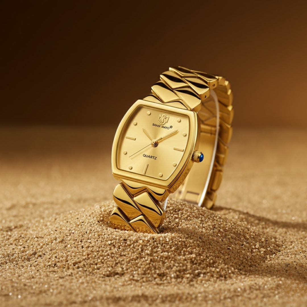 Sansi Mayo NIXIE Square Gold Dial Women's Watch