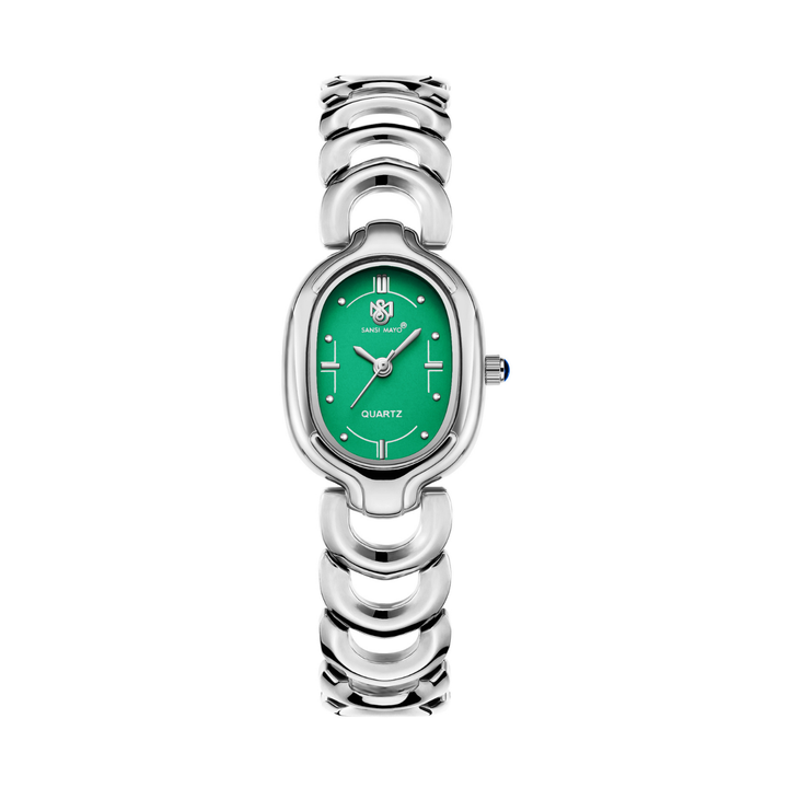 Sansi Mayo VETRA — Green Dial & Silver Bracelet