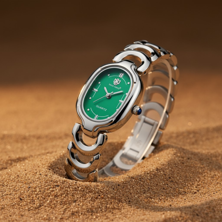 Sansi Mayo VETRA — Green Dial & Silver Bracelet