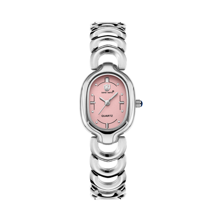 Sansi Mayo VETRA — Light Pink Dial & Silver Bracelet