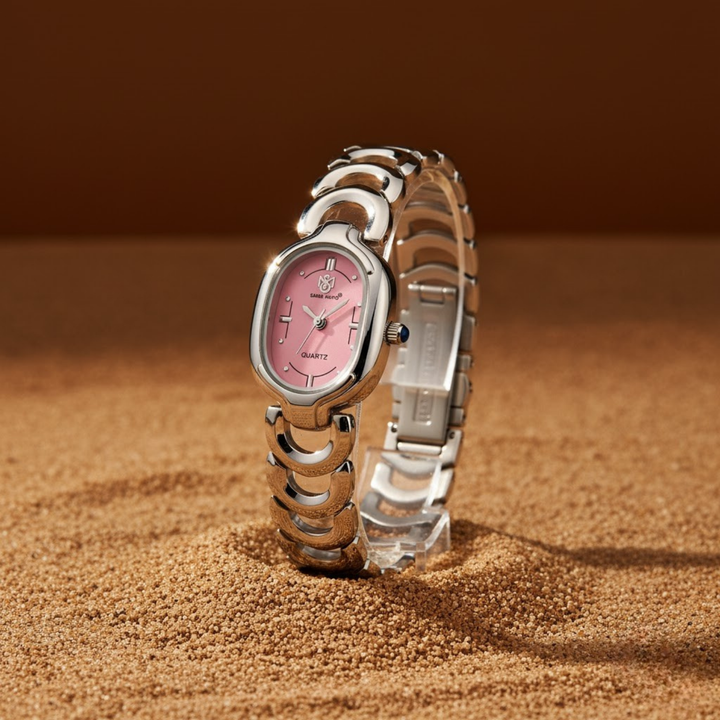 Sansi Mayo VETRA — Light Pink Dial & Silver Bracelet