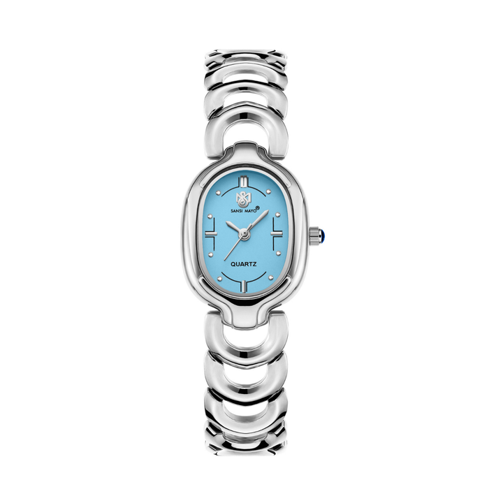 Sansi Mayo VETRA — Sky Blue Dial & Silver Bracelet